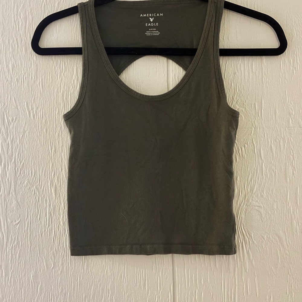 American Eagle Outfitters olive Tank Top